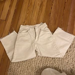 White Levi’s Wide Leg Jeans